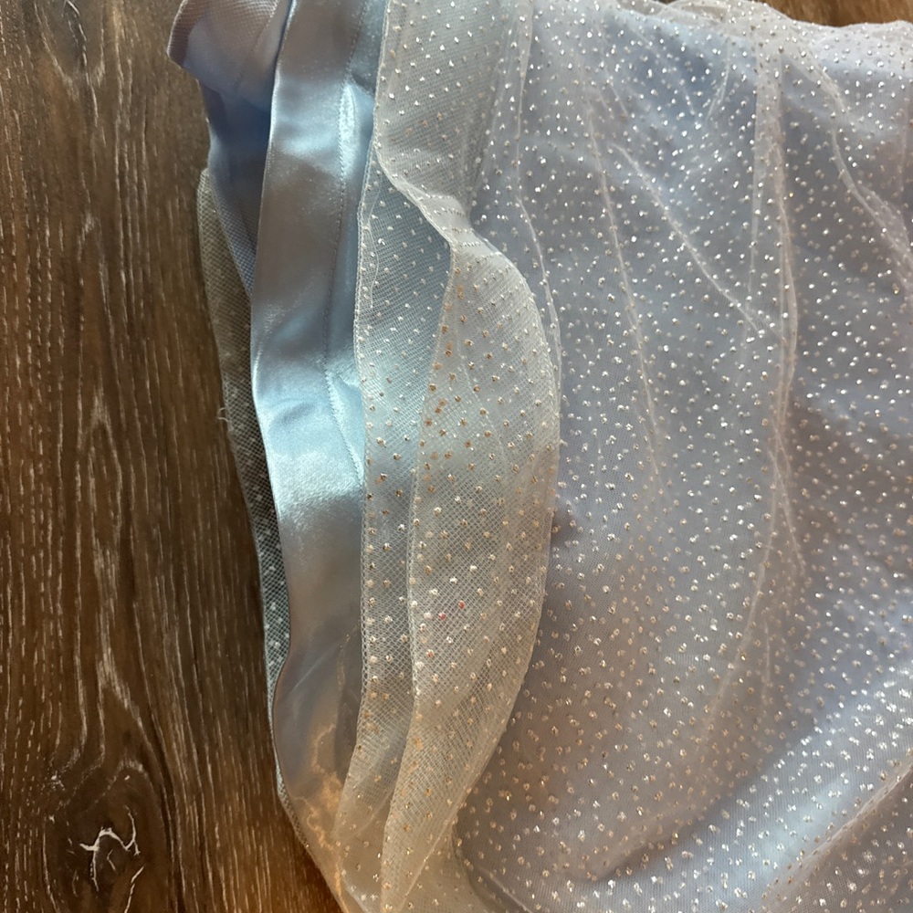 Custom Made Amazing Sparkle Blue White Frozen Elsa Dress Size 4-5 T - Picture 7 of 7